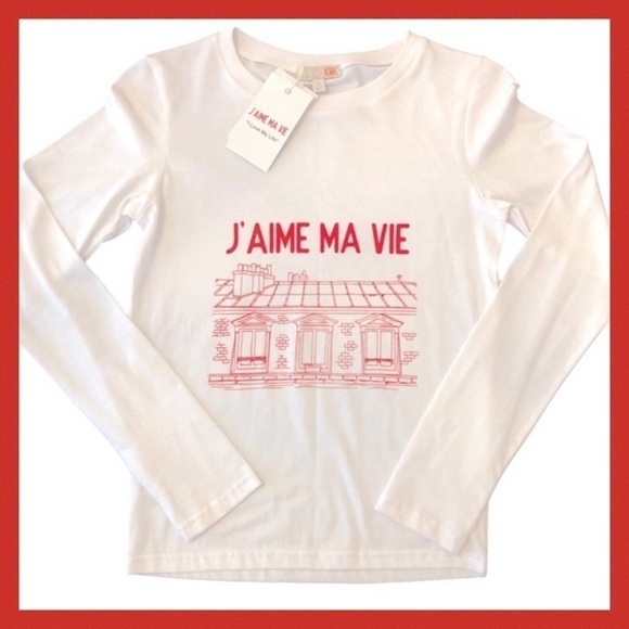 GIANNA BINI Girls Long Sleeve Graphic T-Shirt - Picture 1 of 6